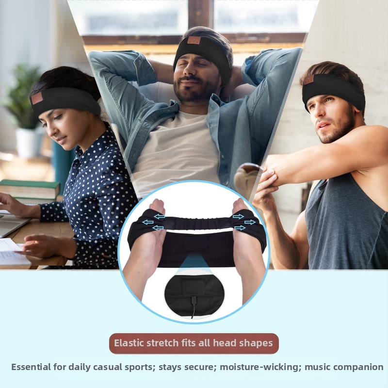 Bluetooth športový pás na hlavu, nízka latencia pre e‑sporty, 5.0, dosah 15 m, viac ako 8 hodín výdrže, stereo zvuk