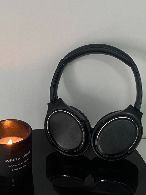 Ασύρματα ακουστικά πάνω από τα αυτιά με Bluetooth, αναδιπλούμενα, ενεργή εξουδετέρωση θορύβου, υψηλής ποιότητας ήχος