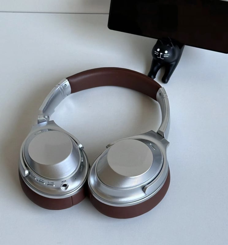 Ασύρματα ακουστικά πάνω από τα αυτιά με Bluetooth, αναδιπλούμενα, ενεργή εξουδετέρωση θορύβου, υψηλής ποιότητας ήχος