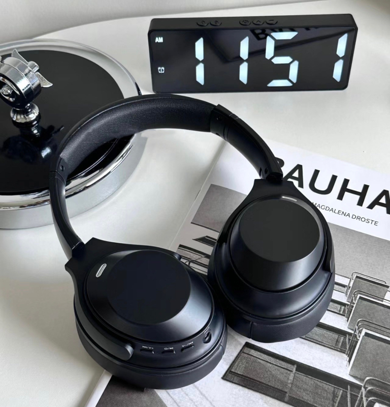 Ασύρματα ακουστικά πάνω από τα αυτιά με Bluetooth, αναδιπλούμενα, ενεργή εξουδετέρωση θορύβου, υψηλής ποιότητας ήχος