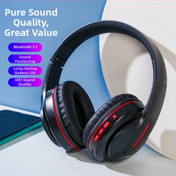 Soai Bluetooth слушалка с шумоподаване, обхват 10 м, Bluetooth 5.0, надглавен дизайн, двуканално стерео