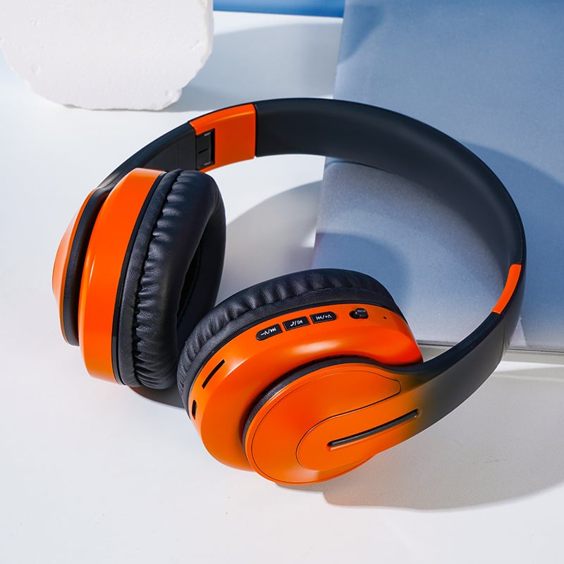Soai Bluetooth слушалка с шумоподаване, обхват 10 м, Bluetooth 5.0, надглавен дизайн, двуканално стерео