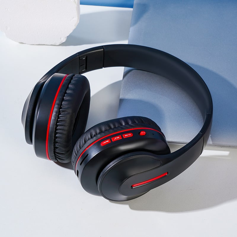 Soai Bluetooth слушалка с шумоподаване, обхват 10 м, Bluetooth 5.0, надглавен дизайн, двуканално стерео