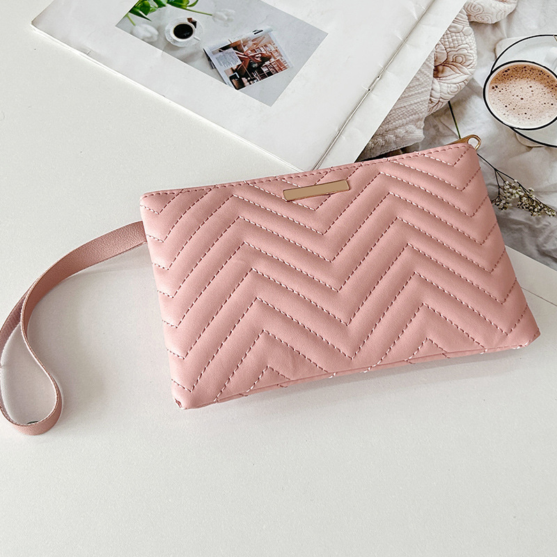 Mini PU kvadratinė rankinė-clutch su išsiuvinta telefono kištele ir ID kištele — užtrauktukas, vidinė sintetinės odos pamušalas, miesto minimalistinis stilius, pavasaris 2025