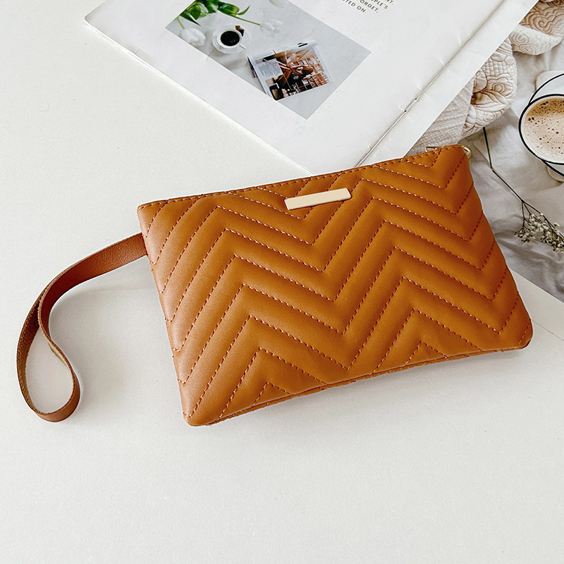 Mini PU kvadratinė rankinė-clutch su išsiuvinta telefono kištele ir ID kištele — užtrauktukas, vidinė sintetinės odos pamušalas, miesto minimalistinis stilius, pavasaris 2025