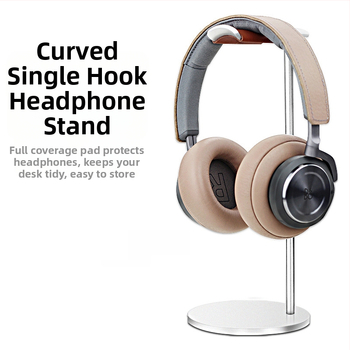 Αλουμινένιος στηριγμός ακουστικών για επιτραπέζιο υπολογιστή – Καθολική βάση ακουστικών και μεταλλικό ράφι αποθήκευσης