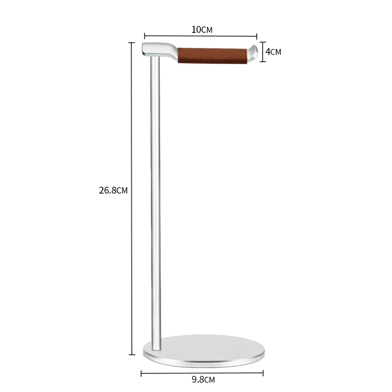 Αλουμινένιος στηριγμός ακουστικών για επιτραπέζιο υπολογιστή – Καθολική βάση ακουστικών και μεταλλικό ράφι αποθήκευσης