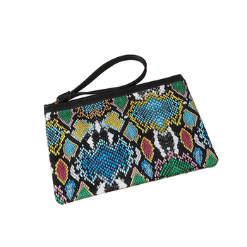 Ženska torbica za zapešće sa zatvaračem – PU koža, životinjski uzorak, podstava od najlona, gradski jednostavan stil, proljeće 2024