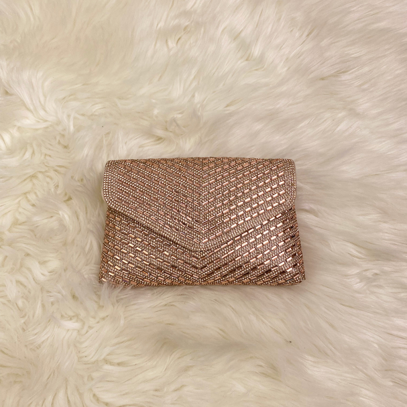 Jue xi PU ланцова вечерна чанта с капак, презрамка през рамо, хоризонтална квадратна форма, магнитно закопчаване, пролет 2025 колекция