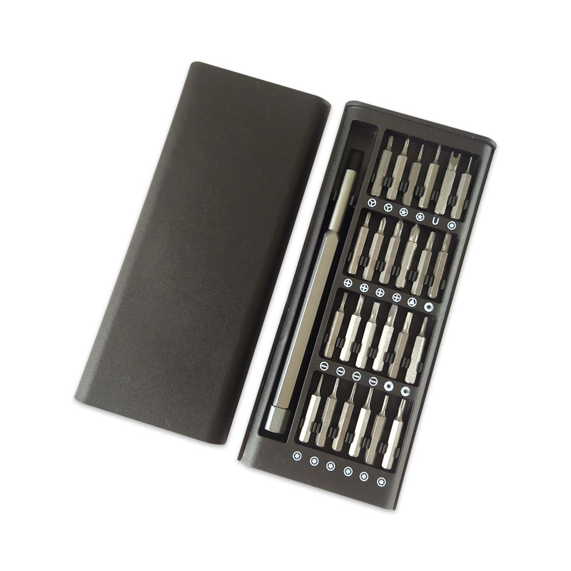 24/63-in-1 precizinis atsuktuvo rinkinys mobiliųjų telefonų remontui, magnetinis, S2 lydinio įrankių plienas, svoris 0.36