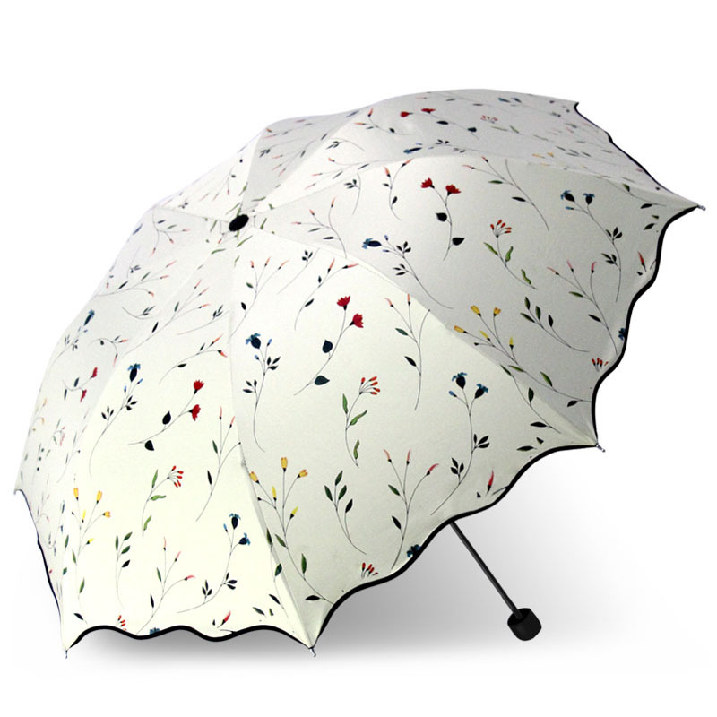 Salokāmais saules lietussargs pieaugušajiem — 8 tērauda stieņi, UPF 50+ UV aizsardzība, trīs posmu dizains, manuāla atvēršana, svars 320 g.