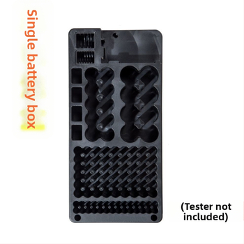 Кутия за съхранение на батерии с капак, 116 отделения, за батерийни клетки No.1, No.2, No.5, No.7 и 9V