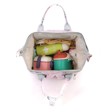 Τσαντα μαμάς και μωρού με μόνωση, μεγάλη χωρητικότητα, Oxford ύφασμα, εκτύπωση καρτούν, καμπύλη ιμάντας ώμου