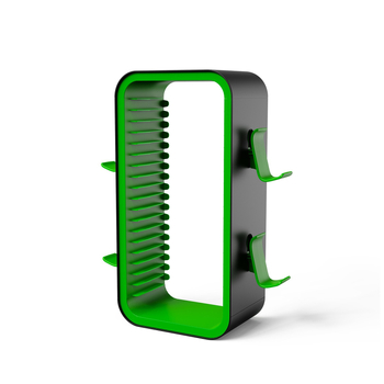 Στήριγμα δίσκων Xbox και PS5, πλαίσιο αποθήκευσης από μπαμπού, μοντέλο KP06, συμπαγές ράφι δίσκων, βάρος 1059 g