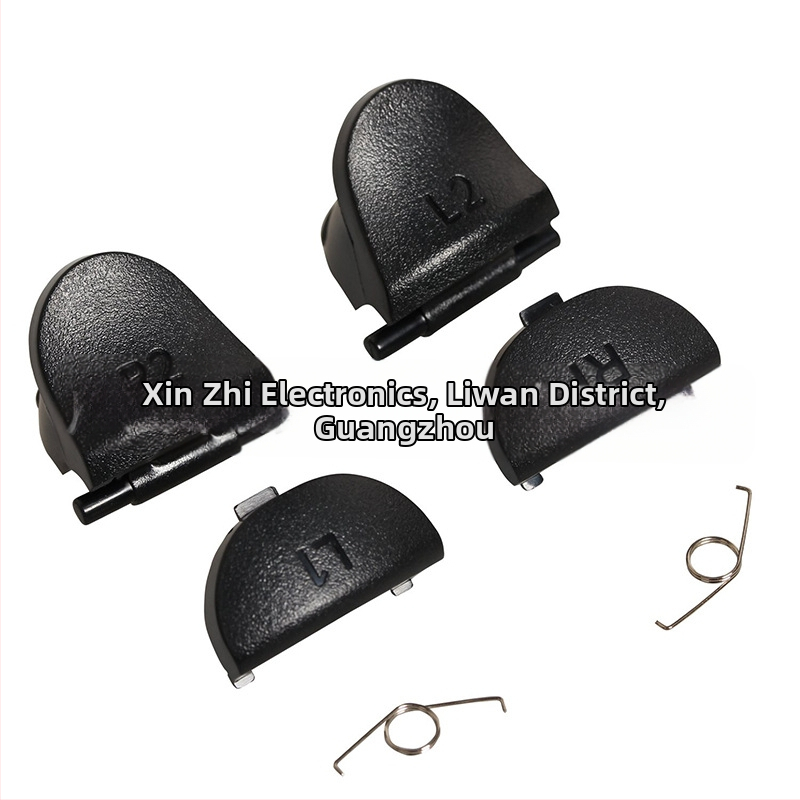 PS4 ovládač opravné diely, ABS materiál, kompatibilné s PS4, balenie 10 kusov, vodivé lepidlo pre hubovité tlačidlá L1 R1 L2 R2