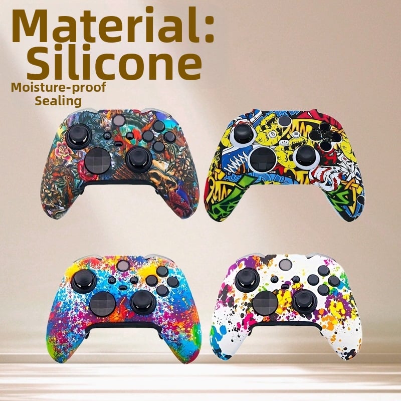 Силиконов предпазен калъф за контролер Xbox Series X/S с камуфлажен воден принт