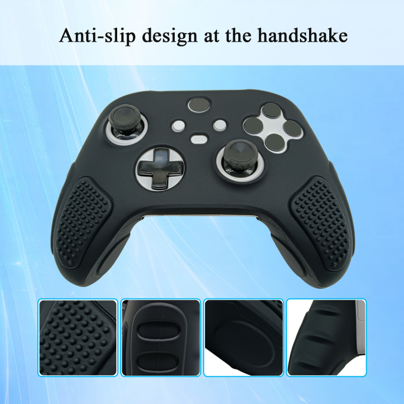 Силиконов защитен капак за Xbox Series S/X – против изпускане, прахоуст и надраскване, подобрено усещане за захват
