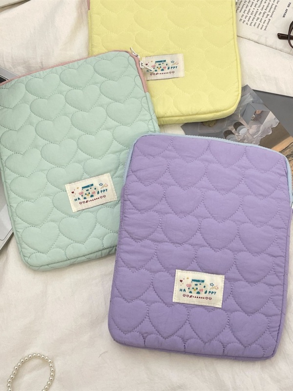 Planšetės dėklas su Meilės raštu, poliesterio medžiaga, poplin vidus, saugojimui