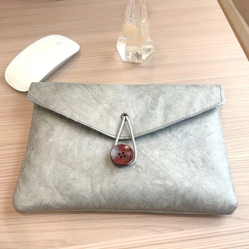 Hoshino PU кожена чанта за лаптоп - водоустойчива, ултра лека, полиестерна подплата, вътрешен джоб за таблет