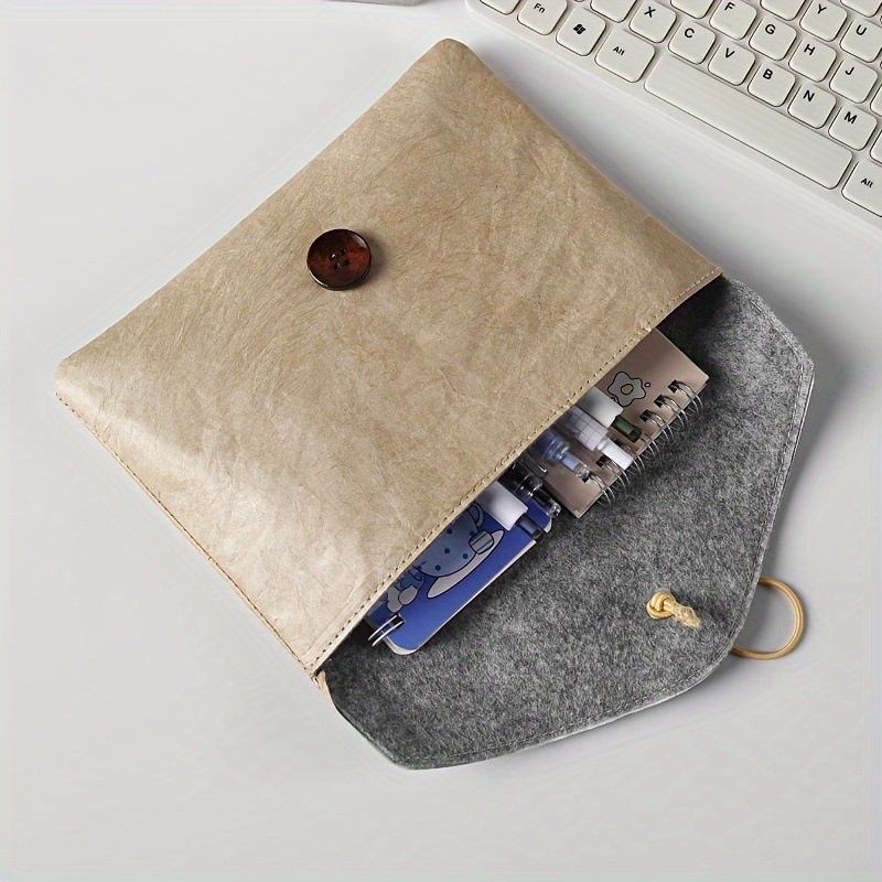 Hoshino PU кожена чанта за лаптоп - водоустойчива, ултра лека, полиестерна подплата, вътрешен джоб за таблет