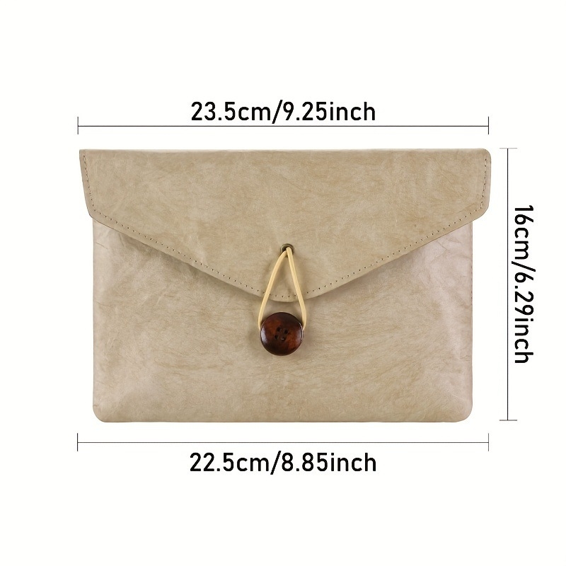 Hoshino PU кожена чанта за лаптоп - водоустойчива, ултра лека, полиестерна подплата, вътрешен джоб за таблет