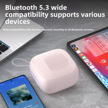 Ασύρματο Bluetooth ηχείο εξωτερικού χώρου, φορητό Macaron, με φωνητικές προτροπές, 5W, Bluetooth 5.3, ενσωματωμένη μπαταρία 300–500 mAh, 100 Hz–20 kHz, εμβέλεια 10 m