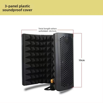 Ακουστικά Αξεσουάρ: YALIMIC Μίνι Κάλυμμα Ηχομόνωσης Μικροφώνου με Τρεις Θύρες