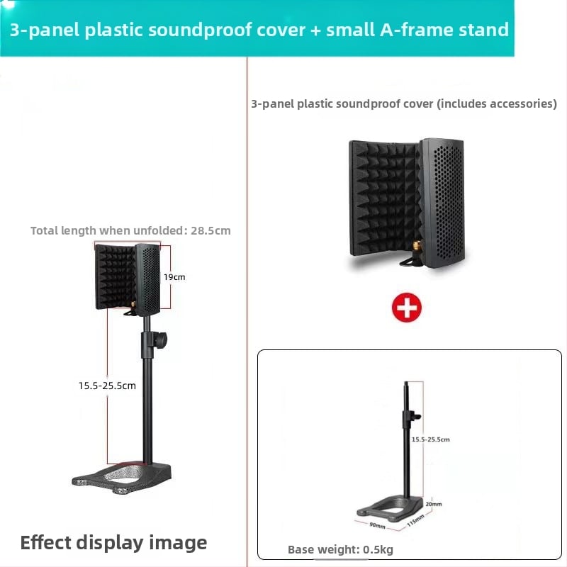 Ακουστικά Αξεσουάρ: YALIMIC Μίνι Κάλυμμα Ηχομόνωσης Μικροφώνου με Τρεις Θύρες
