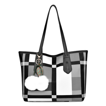 Τσάντα μαμά PU Tote, οριζόντιο τετράγωνο σχήμα, φερμουάρ, εσωτερικές θήκες για κινητό και κάρτα ταυτότητας