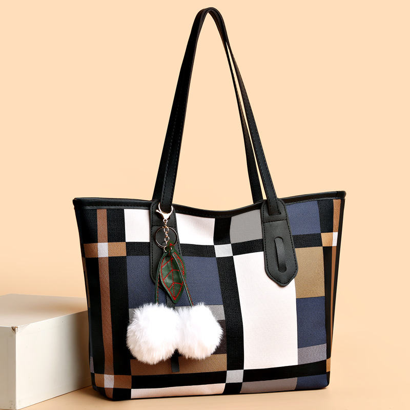 Geantă de mamă PU Tote, siluetă orizontală pătrată, închidere cu fermoar, buzunare interne pentru telefon și card de identitate