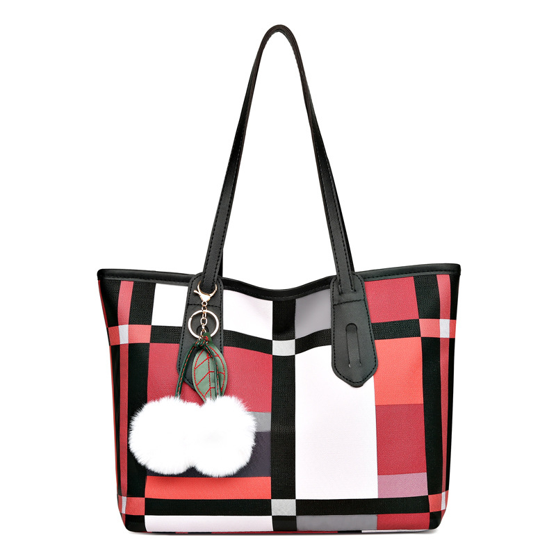 Geantă de mamă PU Tote, siluetă orizontală pătrată, închidere cu fermoar, buzunare interne pentru telefon și card de identitate