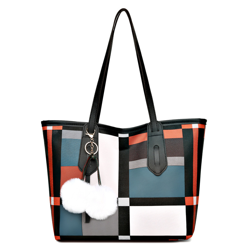 Geantă de mamă PU Tote, siluetă orizontală pătrată, închidere cu fermoar, buzunare interne pentru telefon și card de identitate