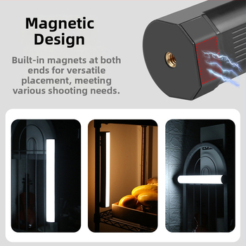 LED осветление за фотография и стрийминг на живо, преносимо RGB запълващо светило, модел PU4134, Puluz/Fat Cow, пластмасов корпус, тегло 0.576 кг, година 2022