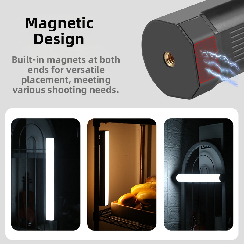 LED осветление за фотография и стрийминг на живо, преносимо RGB запълващо светило, модел PU4134, Puluz/Fat Cow, пластмасов корпус, тегло 0.576 кг, година 2022