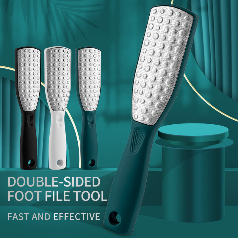 Διπλής όψεως λειαντής ποδιών από ανοξείδωτο ατσάλι, ABS/PP, εργαλείο περιποίησης ποδιών, μοντέλο SKU001362
