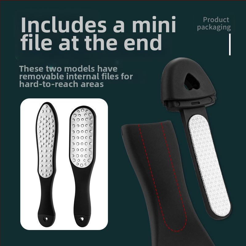Двустранен шлайф за крака от неръждаема стомана, ABS и PP, педикюр инструмент, модел SKU001362