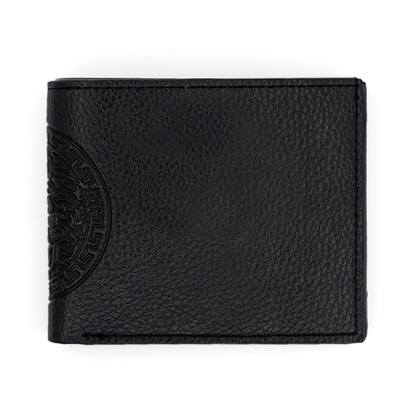 Vyrų PVC piniginė, dviejų dalių dizainas, miesto paprastumo stilius, poliesterio pamušalas, kortelių laikymas