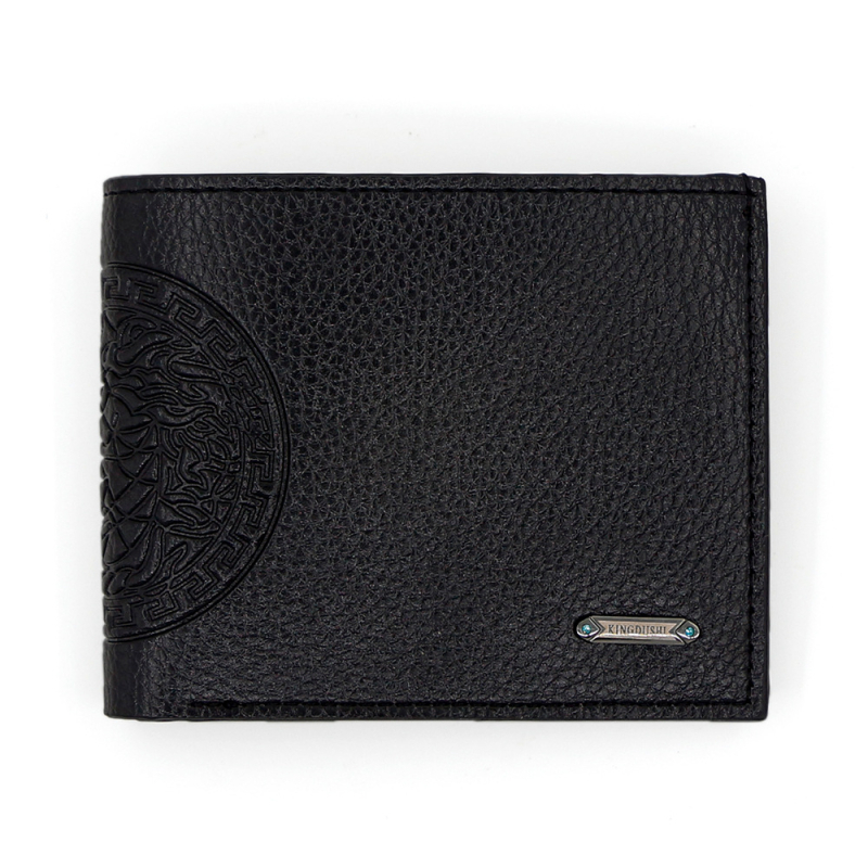 Vyrų PVC piniginė, dviejų dalių dizainas, miesto paprastumo stilius, poliesterio pamušalas, kortelių laikymas