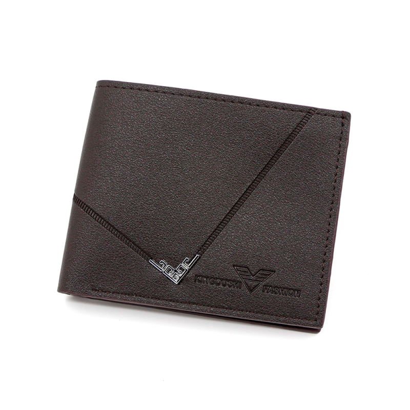 Vyrų PVC piniginė, dviejų dalių dizainas, miesto paprastumo stilius, poliesterio pamušalas, kortelių laikymas