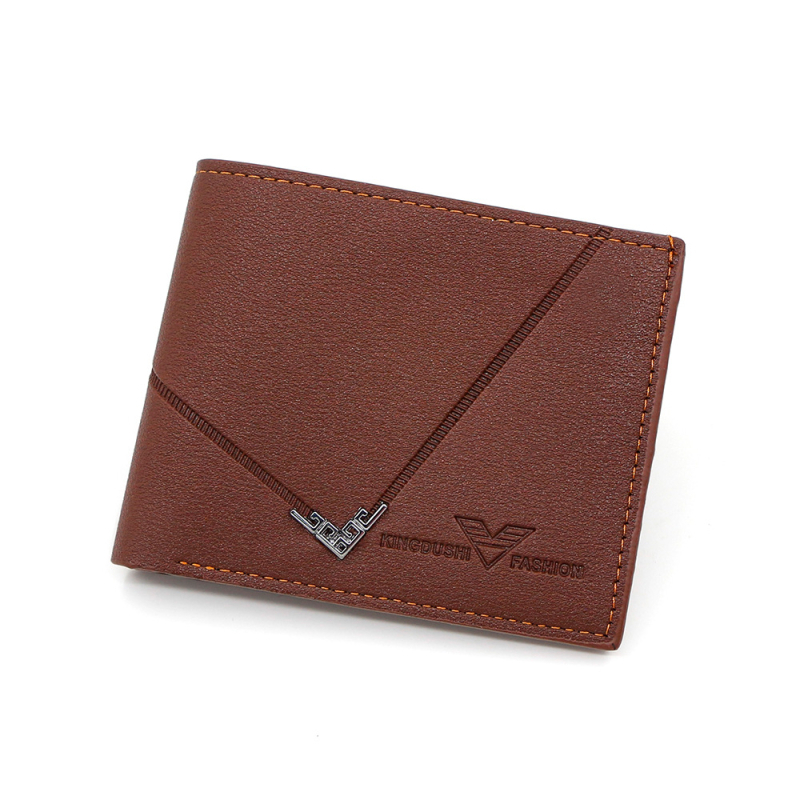 Vyrų PVC piniginė, dviejų dalių dizainas, miesto paprastumo stilius, poliesterio pamušalas, kortelių laikymas