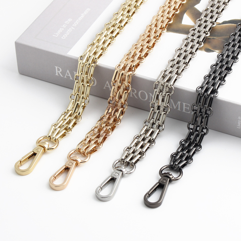 Penkių eilių metalinė grandinė pečių diržui – atspari dilimui, savo prekės ženklas, 2023 m. vasara