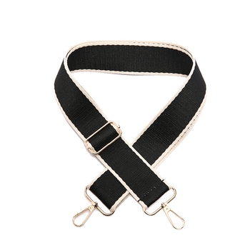 Reguliuojamas rankinės dirželis su dryžių raštu, drobė, skirtas pečių ar crossbody nešiojimui, atsparus dilimui