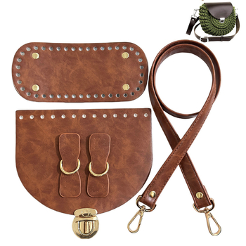 PU odos penkių dalių rankinės aksesuarų komplektas, vintage Europos–Amerikos stilius, ultra lengvas, pavasaris 2024