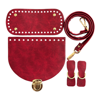 PU odos penkių dalių rankinės aksesuarų komplektas, vintage Europos–Amerikos stilius, ultra lengvas, pavasaris 2024