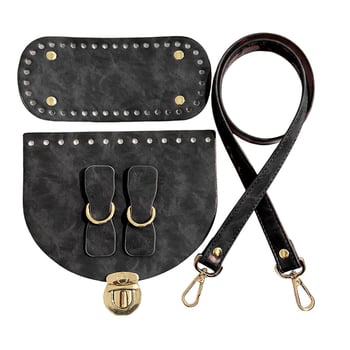 PU odos penkių dalių rankinės aksesuarų komplektas, vintage Europos–Amerikos stilius, ultra lengvas, pavasaris 2024