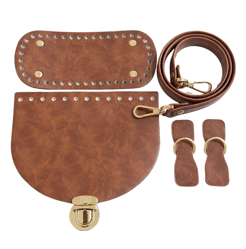 PU odos penkių dalių rankinės aksesuarų komplektas, vintage Europos–Amerikos stilius, ultra lengvas, pavasaris 2024