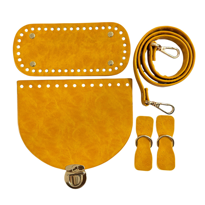 PU odos penkių dalių rankinės aksesuarų komplektas, vintage Europos–Amerikos stilius, ultra lengvas, pavasaris 2024