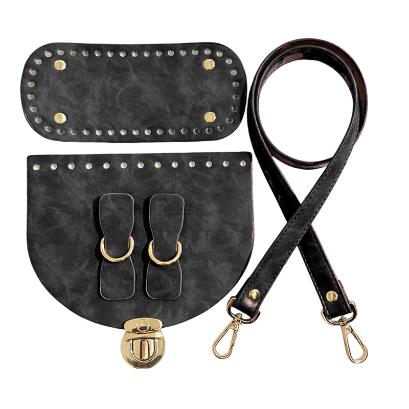 PU odos penkių dalių rankinės aksesuarų komplektas, vintage Europos–Amerikos stilius, ultra lengvas, pavasaris 2024
