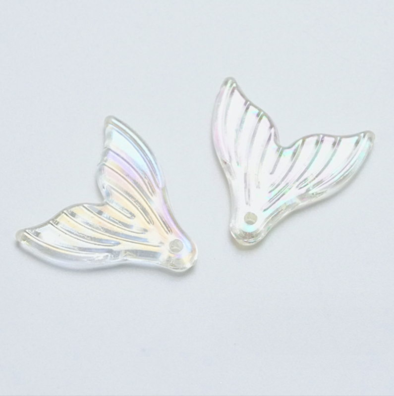 Accesorii DIY Acrilic Pandant cu coada de sirenă Placare electrolitică