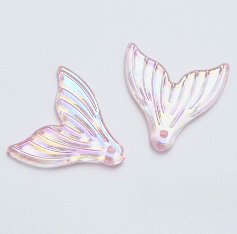 Accesorii DIY Acrilic Pandant cu coada de sirenă Placare electrolitică